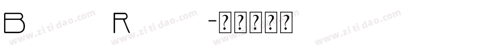 Babylon Regular字体转换